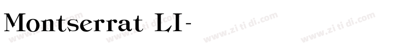 Montserrat LI字体转换